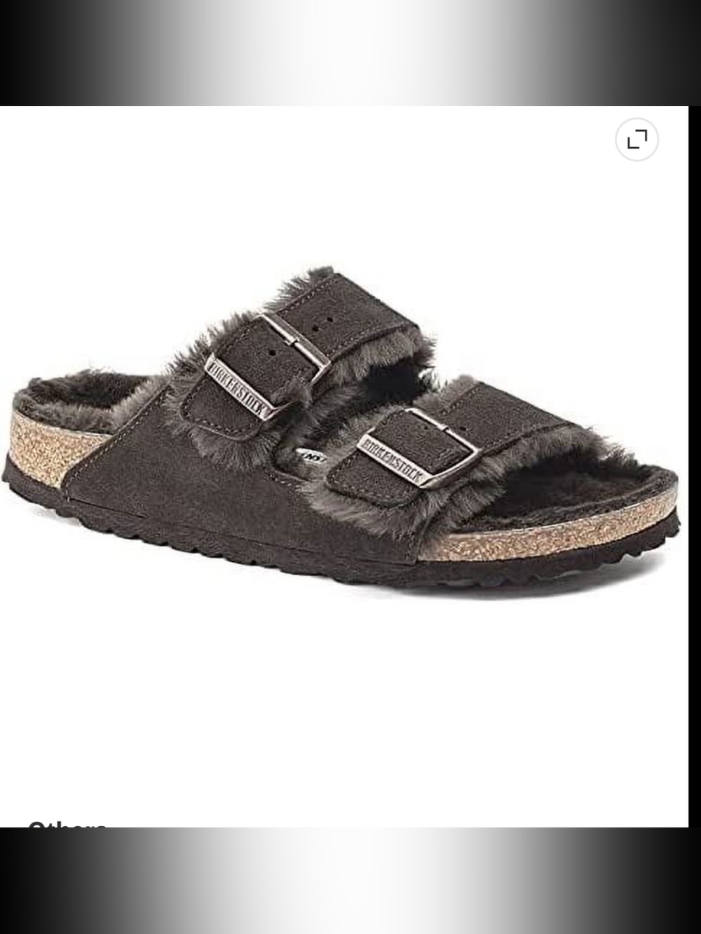 Birkenstock Arizona Shearling sandals in a rich mocha brown suede size 10